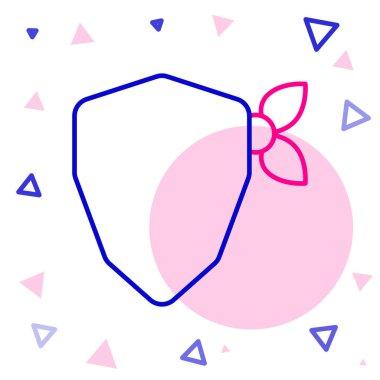 Çizgi Vandal simgesi beyaz arkaplanda izole edildi. Renkli taslak konsepti. Vektör