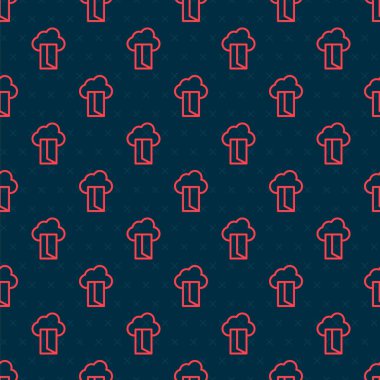 Kırmızı çizgi Bulut veritabanı simgesi siyah arkaplanda izole edilmiş kusursuz desen. Bulut hesaplama konsepti. Veri aktarımlı dijital servis ya da uygulama. Vektör