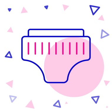 Beyaz arkaplanda çizgi yetişkin bezi simgesi izole edildi. Renkli taslak konsepti. Vektör