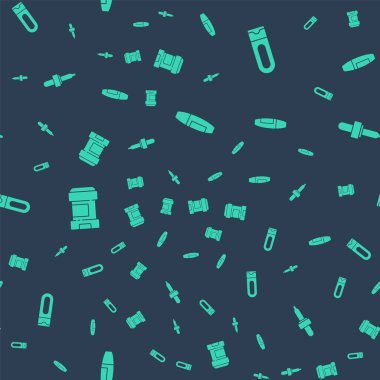 Set Mascara brush, Bottle of shampoo, Antiperspirant deodorant roll and Pipette on seamless pattern. Vector