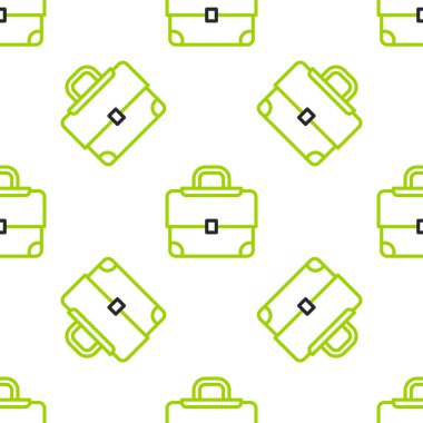 Satır Evrak Çantası simgesi beyaz arkaplanda izole edilmiş kusursuz desen. İş ilanı. İş portföyü. Vektör