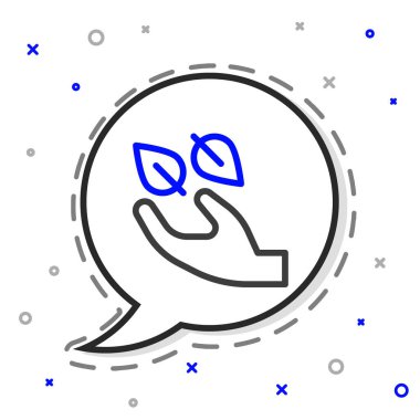 Beyaz arkaplanda el yapımı çay yaprağı izole edilmiş. Çay yaprakları. Renkli taslak konsepti. Vektör