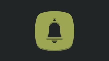 Siyah arka planda hastane ikonuna yeşil acil durum cep telefonu çağrısı var. 4K Video hareketli grafik canlandırması.