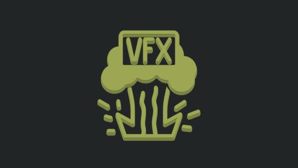 Vfx 아이콘은 배경에 분리되어 비디오 그래픽 애니메이션 — 비디오