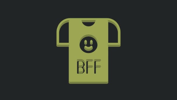 Green Bff Sau Cei Mai Buni Prieteni Pentru Totdeauna Icon — Videoclip de stoc
