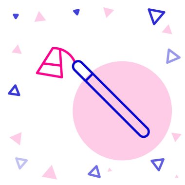 Line Garden çapa simgesi beyaz arkaplanda izole edildi. Bahçecilik, tarım, çiftçilik aleti. Renkli taslak konsepti. Vektör