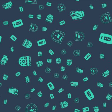 Motor benzin göstergesini ayarlayın, motoru kontrol edin, tekerlek ve anahtarı uzaktan kumandalı, pürüzsüz desenli. Vektör