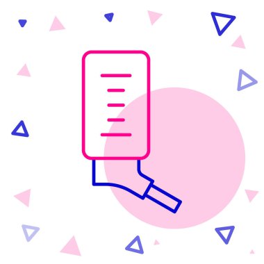 Beyaz arka planda izole edilmiş küçük hayvan ikonu için çizgi otomatik içici. Renkli taslak konsepti. Vektör