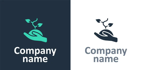Logotype Gönüllü Ekibi Beyaz Arka Planda Izole Edilmiş Ağaç Simgesi — Stok Vektör