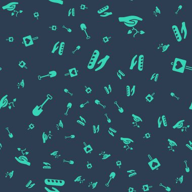 Bağış yiyeceğini ayarla, gönüllü ekip ağaç diksin, Kürek ve yeri temiz bir kalple belirleyin. Vektör