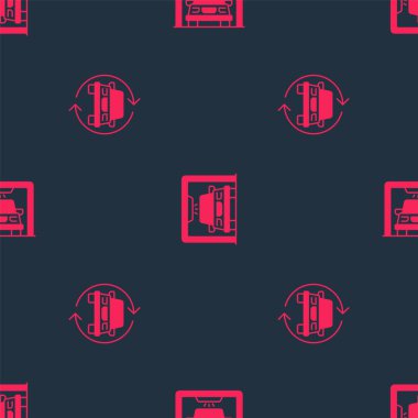 Araba servisini ayarlayın ve kusursuz bir şekilde yıkayın. Vektör