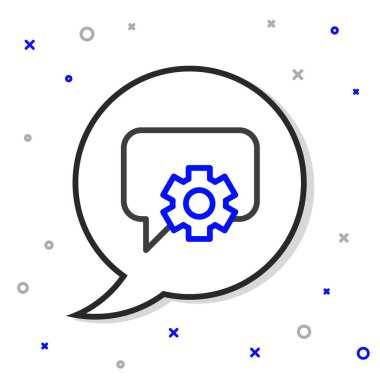 Hat Telefonu, beyaz arkaplanda 24 saatlik destek ikonu izole edildi. Tüm gün müşteri destek merkezi. Tam zamanlı çağrı servisi. Renkli taslak konsepti. Vektör