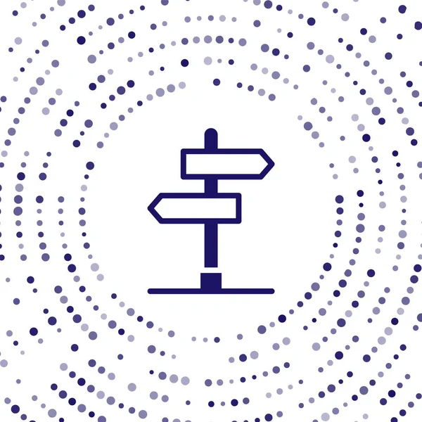 Panneau Signalisation Bleu Icône Signalisation Isolée Sur Fond Blanc Symbole — Image vectorielle