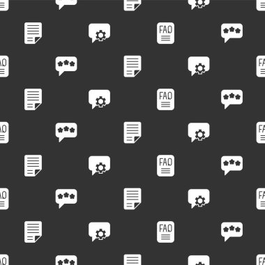 SSS bilgisini, konuşma baloncuğu sohbetini, Dosya belgesini ve telefon desteğini pürüzsüz şablona göre 24 saat ayarla. Vektör