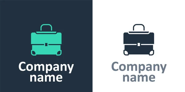 Logotype Briefcase Icoon Geïsoleerd Witte Achtergrond Zakelijk Dossier Zakelijke Portefeuille — Stockvector