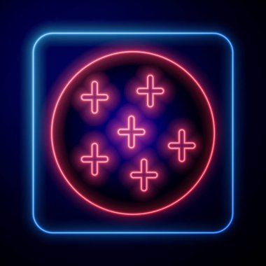 Glowing neon Full moon icon isolated on black background. Cloudy night sign. Sleep dreams symbol. Night or bed time sign. Vector.