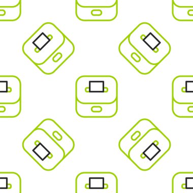 Beyaz arkaplanda izole edilmiş zarf simgesi içeren oy sandığı ya da oy sandığı. Vektör.