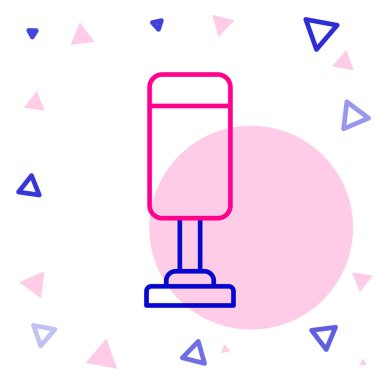 Çizgi Kum Torbası simgesi beyaz arkaplanda izole edildi. Renkli taslak konsepti. Vektör.