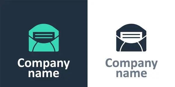 Logotype Mail Και Mail Εικονίδιο Απομονώνονται Λευκό Φόντο Mail Συμβόλων — Διανυσματικό Αρχείο