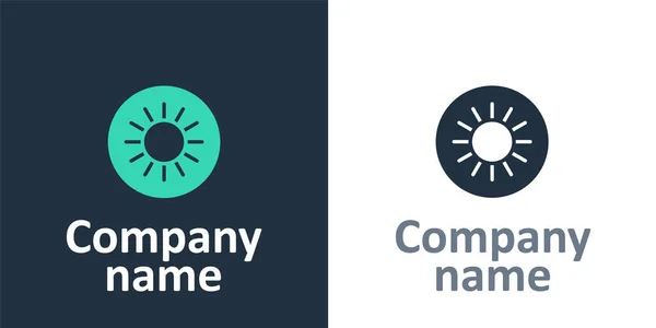 Logotype Sun Simgesi Beyaz Arkaplanda Izole Edildi Logo Tasarım Şablonu — Stok Vektör