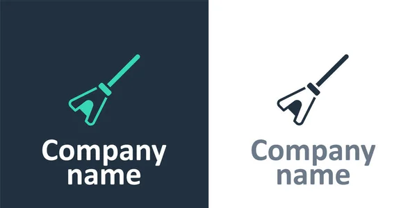 Ícone Logotype Mop Isolado Fundo Branco Conceito Serviço Limpeza Elemento —  Vetores de Stock
