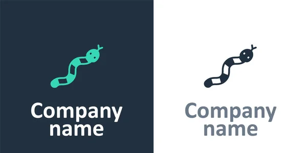 Ikona Logotypu Snake Izolovaná Bílém Pozadí Prvek Šablony Návrhu Loga — Stockový vektor