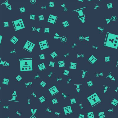 Madalyayı, Sözcüyü, Çevrimiçi Eğitimi ve Müşteri Ürünleri 'ni sorunsuz bir modele göre ayarla. Vektör.