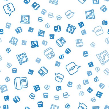 Telefon ahizesi bilgisini ve 24 saatlik desteği sorunsuz bir şablona ayarla. Vektör.