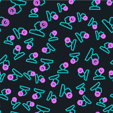 Uykusuzluk simgesi siyah arkaplanda izole edilmiş. Kılcal damarlar ve gözbebekleri ile uyku bozukluğu. Yorgunluk ve stres. Vektör