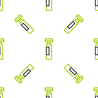 Çizgi İşaretleyici kalem simgesi beyaz arkaplanda izole edilmiş. Vektör