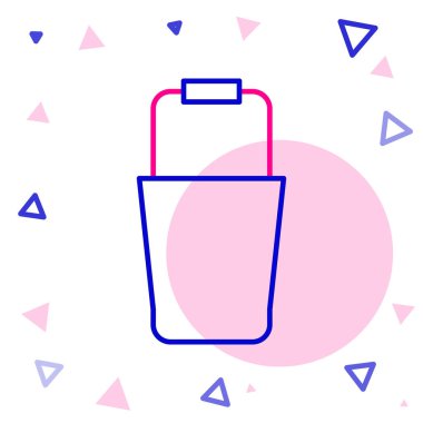 Hat Sauna kova simgesi beyaz arkaplanda izole edildi. Renkli taslak konsepti. Vektör