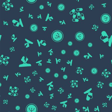 Psikoloji, ilaç hapı ya da tablet, sorun çözümü psikolojisi ve sorunsuz bir şekilde kırık kalp boşanması. Vektör