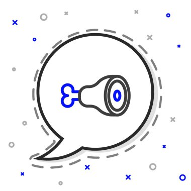 Tavuk budu simgesi beyaz arkaplanda izole edildi. Tavuk budu. Renkli taslak konsepti. Vektör