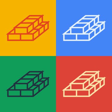 Pop sanat sergisi kağıt para yığını renkli arka planda izole nakit ikonu. Para desteleri. Para birimi. Vektör