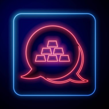 Parlayan neon sarısı simgesi siyah arkaplanda izole edildi. Bankacılık işi konsepti. Vektör