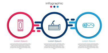 Sıra Candy, Cherry Cheesecake ve Chocolate Roll 'da. Ticari bilgi şablonu. Vektör