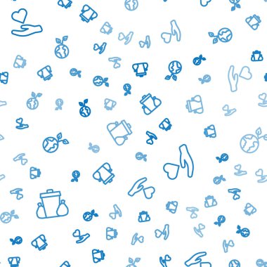 Çöp tenekesini hizaya sokun, kalbi ele geçirin ve gönüllü ekip ağaçları kusursuz bir şekilde diksin. Vektör