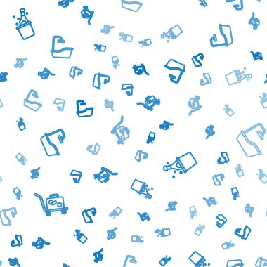 Trolley marka bavul, bir şişe şampanya ve küvet. Vektör