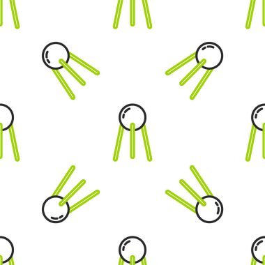 Satır uydusu simgesi beyaz arkaplanda izole edilmiş pürüzsüz desen. Vektör.