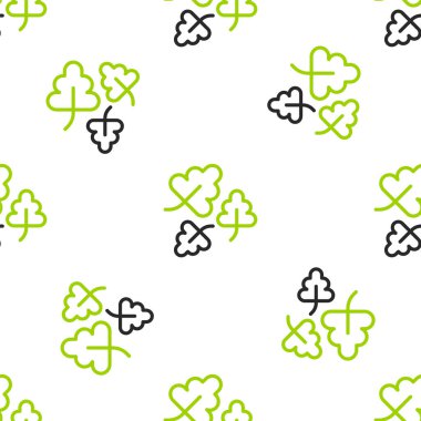 Meşe yaprağı simgesi beyaz arkaplanda izole edilmiş. Vektör