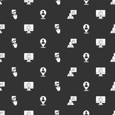 El 'i takım lideri ve işçi konumuna kusursuz bir şekilde ayarla. Vektör.