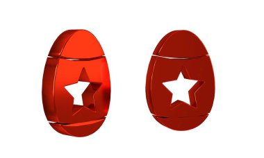 Paskalya yumurtası simgesi şeffaf arkaplanda izole edilmiş. Mutlu Paskalyalar. .