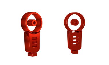 Kırmızı Açı Öğütücü simgesi şeffaf arkaplanda izole edildi. .