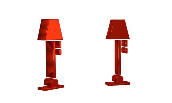 Rote Stehlampe Symbol Isoliert Auf Transparentem Hintergrund — Stockfoto