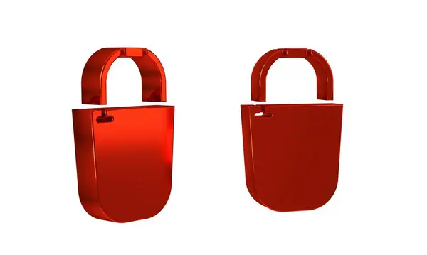 Red Bucket Symbol Isoliert Auf Transparentem Hintergrund — Stockfoto
