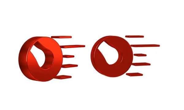 Red Pet Toys Ball Symbol Isoliert Auf Transparentem Hintergrund — Stockfoto