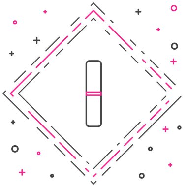 Beyaz arkaplanda çizgi tırnak dosya simgesi izole edildi. Manikür aleti. Renkli taslak konsepti. Vektör.