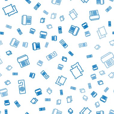 Hattı ayarlayın. Lütfen rahatsız etmeyin, Yastık ve Telefonun ahizesi pürüzsüz. Vektör