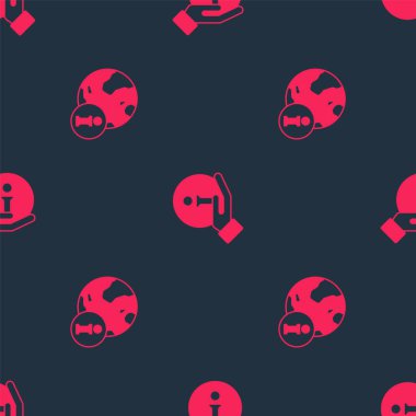 Bilgiyi ve kusursuz deseni ayarla. Vektör