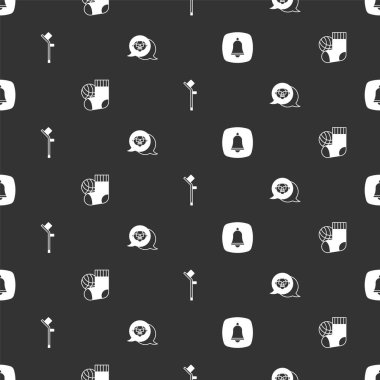 Acil durum telefonu, çorap, koltuk değneği ya da koltuk değneği ve büyükbabayı sorunsuz bir düzene sokun. Vektör